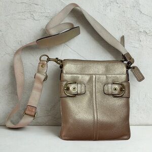 COACH 90’s 2000’s Metallic Crossbody Bag